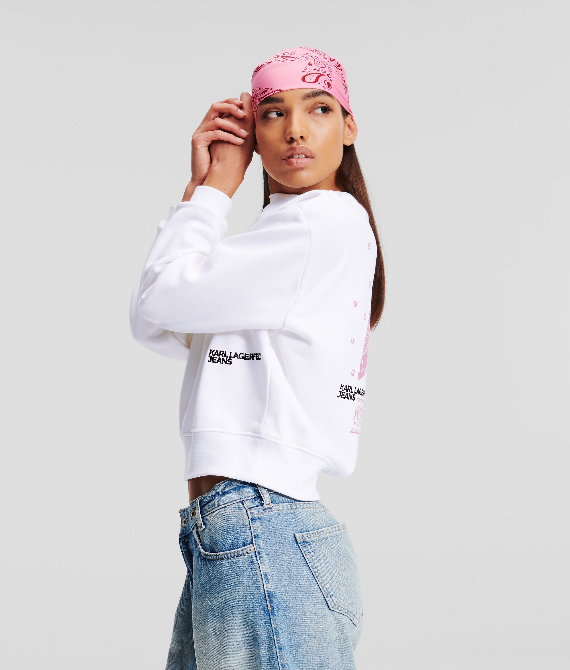 (image for) Seamless KLJ BANDANA-PRINT SWEATSHIRT